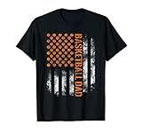 Mens Proud Basketball Dad T-Shirt I USA Flag Daddy Team Jersey T-Shirt