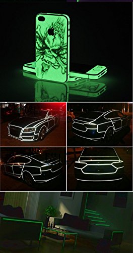Gebildet Leuchtendes Band, Selbstklebendem Band, Warnband, Luminous Tape, Glow In The Dark, Wasserdicht, Abnehmbar, Langlebig, Tragbar, Stabil, Sicherheit / 1cm * 10m, 1Stück