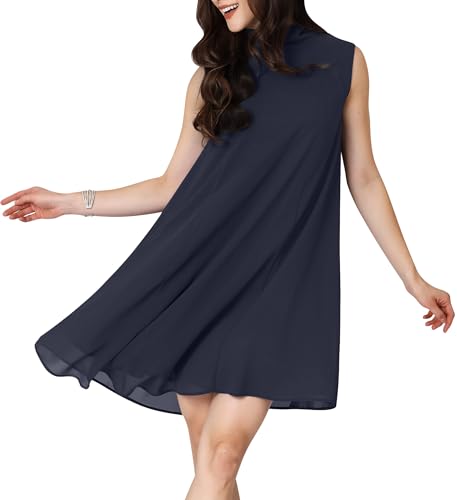 Image of KOH KOH Womens Short Sleeveless Halter-Neck Flowy Summer Cute Mini Dress