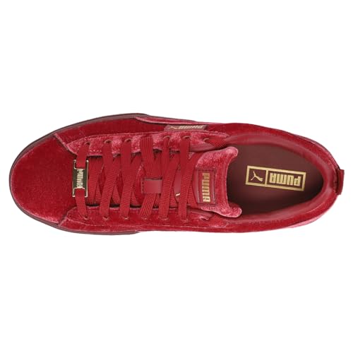 PUMA Womens Mayze Velvet Logo Platform Sneakers Shoes Casual - Red4