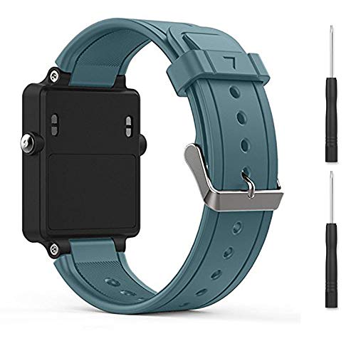 for Garmin vivoactive Band,EasyJoy Soft Silicone Replacement Band for Garmin vivoactive Smart Watch,Not fit Garmin vivoactive hr (Cyan)