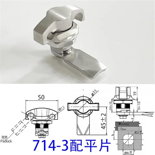 Serrure à came cylindrique MS714 sécurise vos coffrets électriques - 3