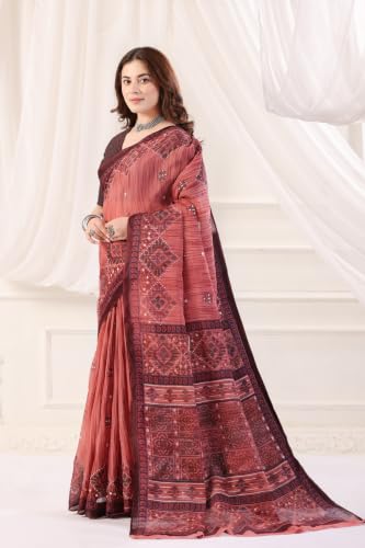 Image of TAMAIRA FASHION Mulmul Pure Cotton Saree For Woman |Office Wear Daily Wear Sarees For Women Without Blouse Piece(Available in 10 Colours)