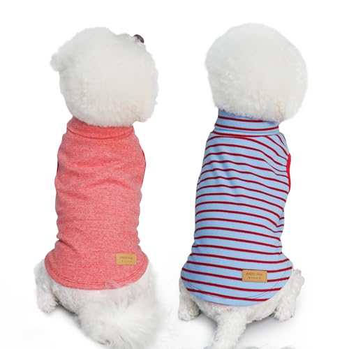 Image of KYEESE 2Pack Dog Sweater for Small Dogs Soft Pet Coats Fleece Sweatshirt