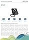 Snom D120 IP Telefon, SIP Tischtelefon, 2 SIP-Identitäten, PoE, Grafisches Display mit Hintergrundbeleuchtung, 360°-Benachrichtigungsanzeige, 5 vorbelegte Funktionstasten, Schwarz, 00004361