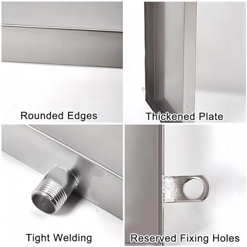 Large Air Conditioner Drip Pan - Portable Multi-Use Drip Tray with Drain Accessories for Window & Split AC Units (28x16x2 in / 70x40x5 cm) - Prevent Water Damage