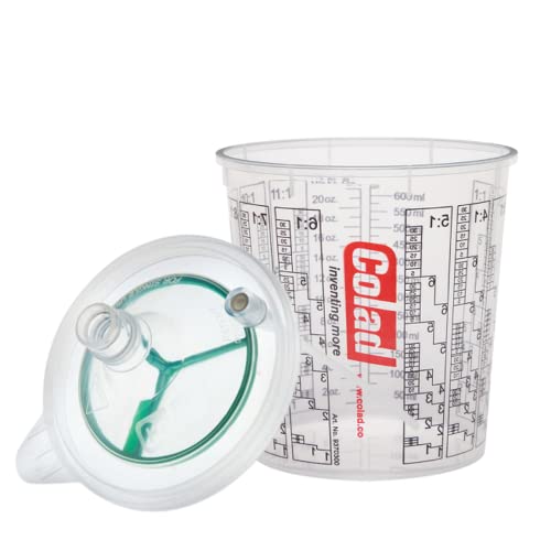 Image of Colad Snap Lid System 700 ml - 190 Micron Solvent-Resistant Paint Cup Lids for Automotive Refinishing & Body Shop Use