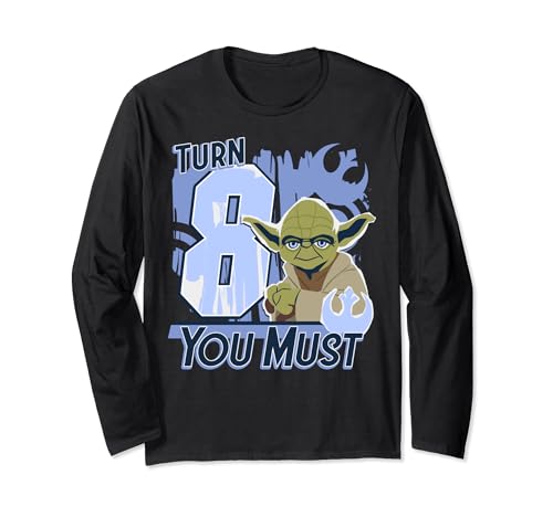 T-shirt Star Wars Yoda manches longues coton anti-déformation pour style geek durable