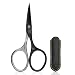 Self-sharpening Nail Scissors FINOX22 Titanium Surgical Stainless Steel Nail Trimmer German Manicure Nail Cutter in Leather GERmanikure Solingen