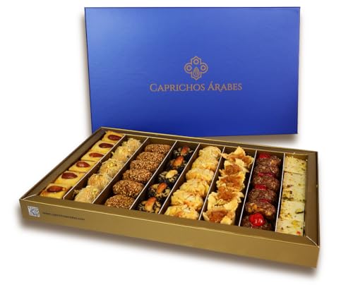 Selección Gourmet de Pasteles Artesanales de Lujo - Sin Azúcares añadidos, Sin Lactosa - Caja de 1000g Ideal para Regalo y Eventos Especiales