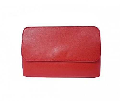Pochette pour femme rouge compacte taille unique pour emporter l'essentiel sans encombre