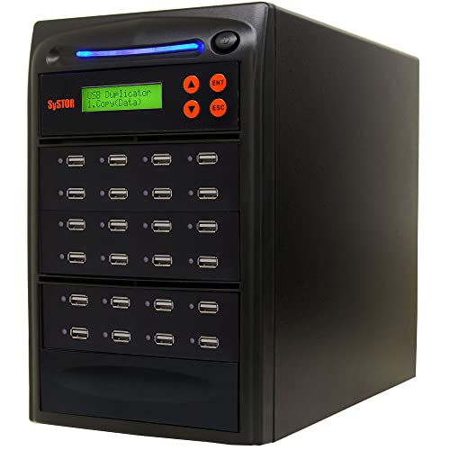 Image of Systor 1 to 23 USB Duplicator & Sanitizer 2GB /Min - Standalone Multiple Flash Memory Copier & Storage Drive Eraser, Copy Speeds Up to 33MB /Sec (SYS-USBD-23)