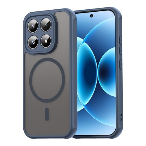 Image of Compatible with Xiaomi 17 Case Cover,Compatible with MagSafe,Anti-Fall,Compatible with Xiaomi 17 5G 25113PN0EC Cell Protective Phone Case Blue
