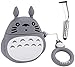 Produktbild ZZYYLL Schutzhülle für Totoro Airpod 2/1 Einzigartige Mode Niedlich Hülle Weiche Silikon Spaß Karikatur Fälle Schutzhaut für AirPods 2&1 Cooles Mit Schlüsselbund 2 Stücke,01