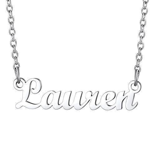 PROSTEEL Lauren Necklace Gift Personalized Name Necklaces