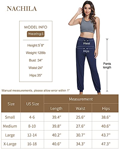 Nachila Women's Bamboo Lounge Pants Soft Stretchy Joggers Pants Drawstring Pajamas Bottoms With Pockets Dark Grey M #TOP5