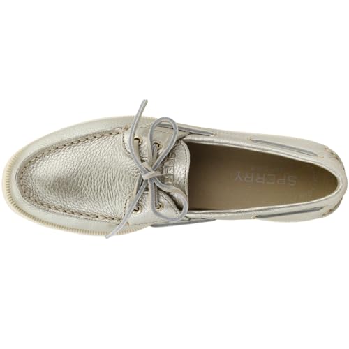 Image of Sperry Womens Conway Metallic Boat Flats Casual - Gold