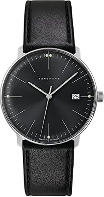 JUNGHANS MAX Bill Reloj de Pulsera para Hombre Negro con Cristal de Zafiro 41/4465.02 | Ya disponible en tu tienda friki favorita! En mundofriki.es!