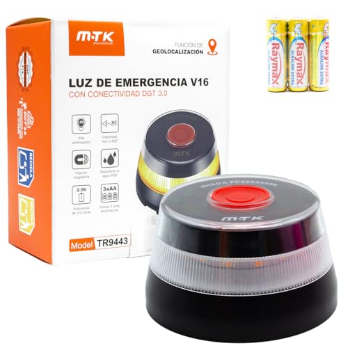 Luz Emergencia V16 Conectada Dgt 3.0 Baliza Homologada Obligatoria 2026 Conectividad Iot 12 Años Incluida Señal Vial Led 360 Visible Larga Distancia Seguridad En Carretera Para Coche Y Moto Luz Emergencia V16 Conectada Dgt 3.0 Baliza Homologada Obligatoria 2026 Conectividad Iot 12 Años Incluida Señal Vial Led 360 Visible Larga Distancia Seguridad En Carretera Para Coche Y Moto