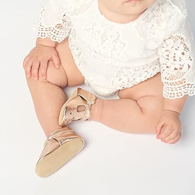 BirdRock Baby Mary Jane Moccasins - Genuine Leather Soft Sole Baby Girl Shoes for Newborns, Infants, Babies, and Toddlers