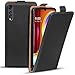 Produktbild Verco Flip Cover für LG Velvet Case, Flipstyle Schutzhülle für LG Velvet Hülle Kunstleder Tasche vertikal klappbare Handyhülle, Schwarz