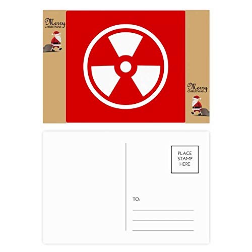 Cartes postales carrées Ionisation rouges en lot de 20 pour messages originaux