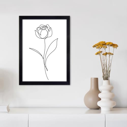 Nutabevr Cornice per Foto in legno, Cornici per Ritratti A4 (21 x 29,7 cm) nero, Antiriflesso Cornice, Decoration parete/tavolo,Adatto per Galleria,Uffici,Soggiorno,Camera da Letto
