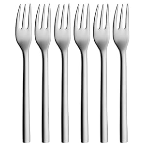 WMF Nuova 1291666046 Taartvorkjes 6-delig, 16 cm, Voor 6 personen, Cromargan, Vaatwasmachinebestendig, Geschenkverpakking