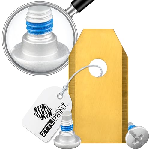 ZTTLPRINT Mähroboter Klingen Set Classic Nachfüllpack – Titan Messer & Schrauben mit einzigartiger Schraubensicherung – kompatibel mit Husqvarna, Gardena, Segway, Mammotion – scharf & langlebig