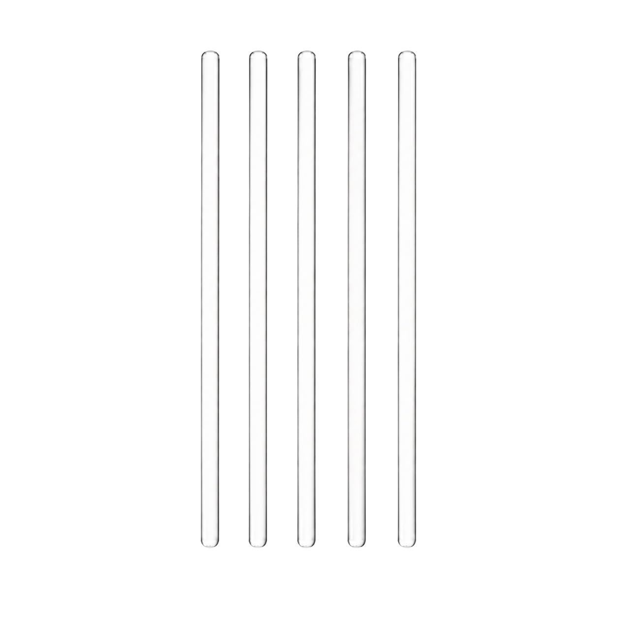 Bacchette Agitazione Vetro Borosilicato 6mm 5 Pacco Laboratorio-40cm | Estremita Arrotondate Lucidate a Fiamma ad Alta Temperatura Elimina Bordi Taglienti