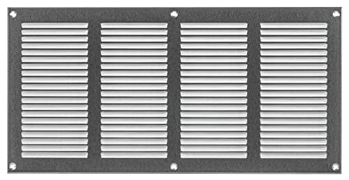 400x200mm Griglie D'Aerazione/Ventilazione in Metallo Zincato - Griglia D'aria con Rete Anti Insetti
