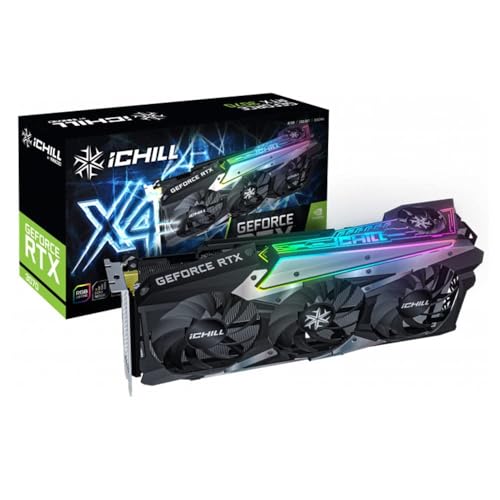 Image of INN03D GeForce RTX 3070 iCHILL X4 LHR 8GB GDDR6 Graphics Card | 256-bit | PCIe x16 | Triple Fan Cooling | Model C30704-08D6X-1710VA35H | Open-Box
