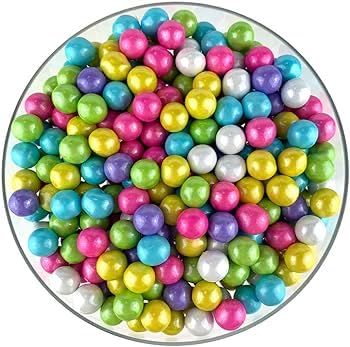 Miniatura 2 de Color It Candy Shimmer - Bolas de goma de mascar de 2 libras a granel mixtas de 1 pulgada, bolas de goma surtidas para máquina de chicle, tarros de