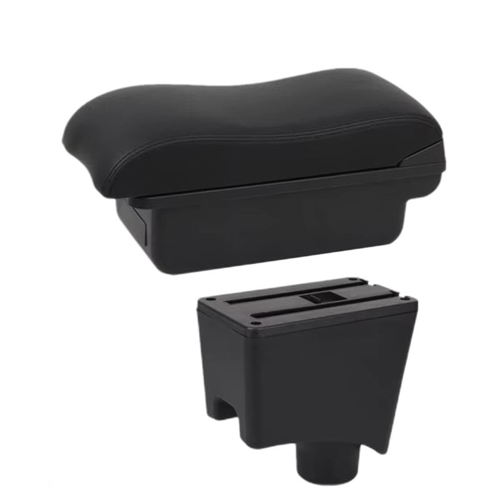 FSOZDBBPL For Dacia For Renault For Sandero For Logan 2 For Nissan Almera G15 For Lada Largus Car Armrest Box Storage Box Interior Parts(A2 Black line NO USB)