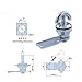 Zinc Alloy Rotary Tongue Lock Cam Lock Cylinder Door Industrial Instrument Electrical Cabinet Trash Can Lock 1Pcs(High-Quality-Zinc-H0)