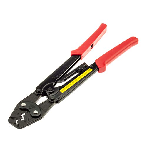 SWA RP625 Crimping Tool Ratchet for Uninsulated Crimp Terminals 6mm-25mm, Red Wire Crimper - Image 2