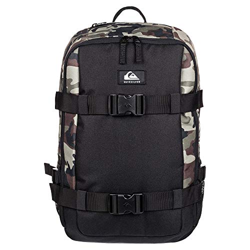 Quiksilver Skate Pack II: Mochila para Skateboard   Color Crucial Camo   Volumen 22L
