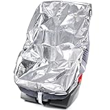 Haoall Baby Car Seat Sun Shade Cover,Toddler Car Seat Cooler Car Seat Heat Protector with Draw String,Block Sunlight UV Ray Keeps Baby Seat at A Cool Temperature,Baby Travel Accessories 42.5