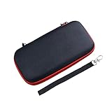 Wolfteeth ハードEVAトラベルキャリーケース ハードドライブ バッテリー USB充電ケーブル キャリーバッグメッシュインナーポケット ダブルジッパーエンクロージャ ユニバーサルトラベルポーチバッグ (空ケースのみ) レッドジッパー