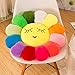 HUIJ Coussin de Sol Fleur de Soleil,Coussin de Chaise émoticônes,Coussin de siège de Tabouret de Dessin animé Rond,pour la Chambre des Filles et la décoration de la Maison de la pépinière de bébé