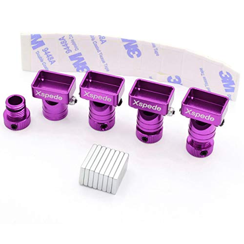 X Spede ACC29M07 Purple Stealth Magnetic Aluminum Body Mounts