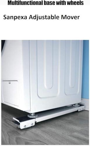 Image of Washing Machine Refrigerator Mobile Base, Washing Machine Stand Multi Functional Movable Adjustable Base, Appliances Roller Pairs Heavy Duty, for Dryer and Refrigerator
