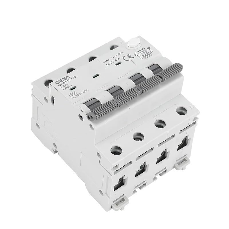 Salvavita Riarmo Automatico Interruttore differenziale GYR9NM 230V 2P 4P con protezione da sovracorrente e cortocircuito RCBO MCB Max 40A(30mA,4P 25A)