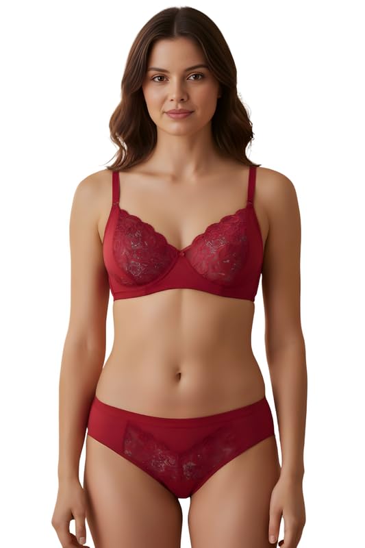 Women's Lingerie Set | Stretchable Bra Panty Combo | Regular Fit-Riya_P1_H1_P15-image-19