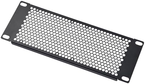 GeeekPi Vented 2U Blank Panel Metal Rack Mount for DeskPi RackMate T1/T0/T2/10 Inch Server Rack/Network Cabinet