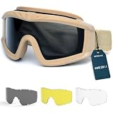 SPOSUNE Airsoft-Brille Taktische Schießbrille Staubschutzbrille Militär