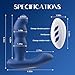 360° Rotating Prostate Massager Anal Plug Vibrator, Male Maturbator Sex Toys for Men Vibrators, Vibrating Butt Plug Adult Toys with 7 Rotation & Vibration Anal Dildo Toys for Women Couples Remote Game