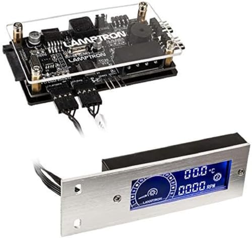 Lamptron Compatible TC20 PCI RGB-LĂĽfter und LED-Controller - Silber