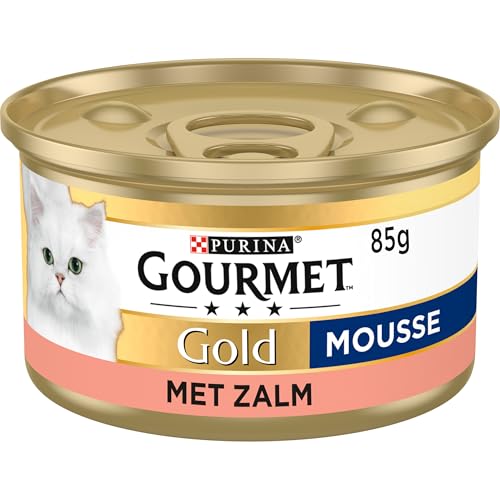 Gourmet Gold Mousse Zalm - Katten natvoer - (24 x 85g)
