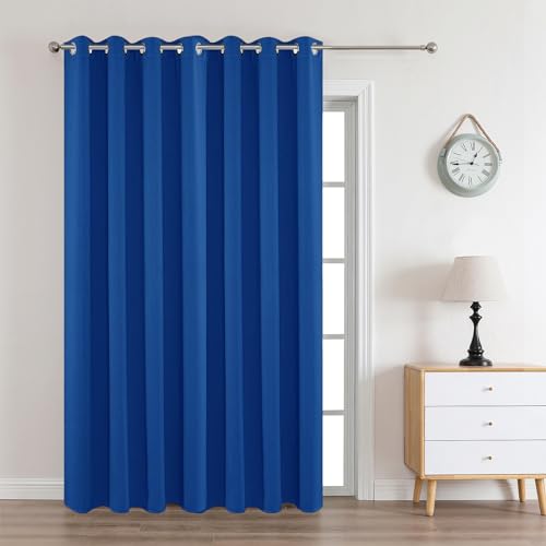 Image of Joydeco Blackout Curtains 90 Inches Long 1 Panel, Thermal Insulated Long Curtains& Drapes 1 Piece, Room Darkening Grommet Drapes for Living Room Bedroom Window (W70 x L90 Inch, Royal Blue)